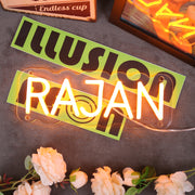 Rajan Orange Neon Sign