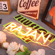 Rajan Orange Neon Sign