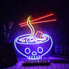 Ramen Served In Skull Bowl Custom Neon Sign