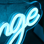 Randys Late Night Lounge Blue Neon Sign