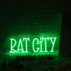 Rat City Green Neon Sign