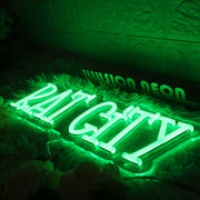 Rat City Green Neon Sign