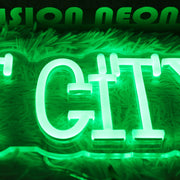 Rat City Green Neon Sign