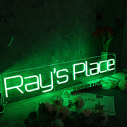 Ray's Place Green Neon Sign