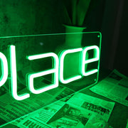 Ray's Place Green Neon Sign