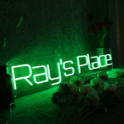 Ray's Place Green Neon Sign