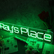 Ray's Place Green Neon Sign