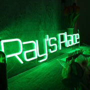 Ray's Place Green Neon Sign