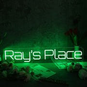 Ray's Place Green Neon Sign