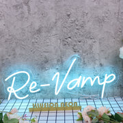 Re-Vamp Blue Neon Sign