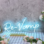 Re-Vamp Blue Neon Sign