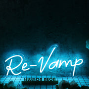 Re-Vamp Blue Neon Sign