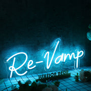 Re-Vamp Blue Neon Sign