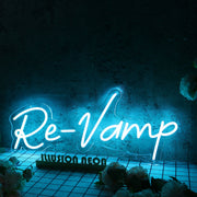 Re-Vamp Blue Neon Sign