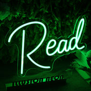 Read Green Neon sign