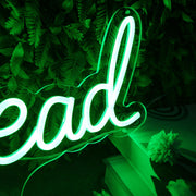 Read Green Neon sign