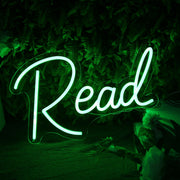 Read Green Neon sign