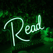 Read Green Neon sign