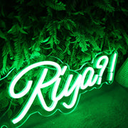 Really Riya Green Neon Sign