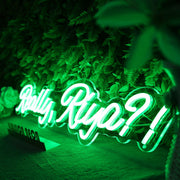 Really Riya Green Neon Sign