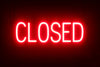 Red Closed Sign Led Sign Neon Brightness