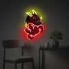 Red Evil With Yellow Corns LED Neon Acrylic Artwork