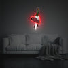 Red Heart Pierced By A Knife LED Neon Acrylic Artwork