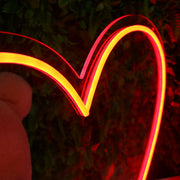 Red Love heart Neon Sign