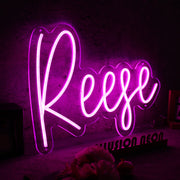 Reese Purple Neon Sign