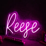 Reese Purple Neon Sign