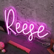 Reese Purple Neon Sign