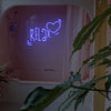 Relax And Heart Neon Sign