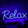 Relax Blue Neon Sign