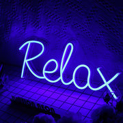 Relax Blue Neon Sign