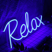 Relax Blue Neon Sign