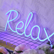 Relax Blue Neon Sign