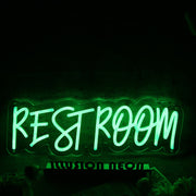 Restroom Green Neon Sign