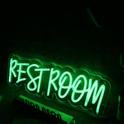 Restroom Green Neon Sign