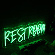 Restroom Green Neon Sign