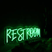 Restroom Green Neon Sign