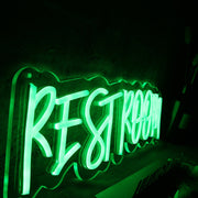 Restroom Green Neon Sign