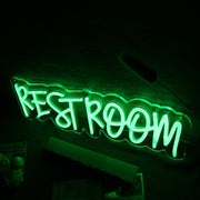 Restroom Green Neon Sign