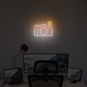 Retro Camera Neon Sign