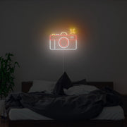 Retro Camera Neon Sign