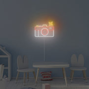 Retro Camera Neon Sign