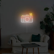 Retro Camera Neon Sign