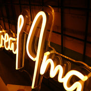 Reveal Image Neon Sign