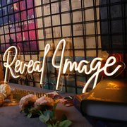 Reveal Image Neon Sign