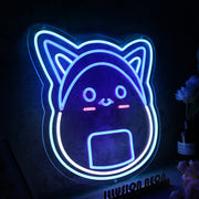 Rice Ball Cat Custom Neon Sign