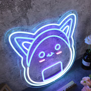 Rice Ball Cat Custom Neon Sign